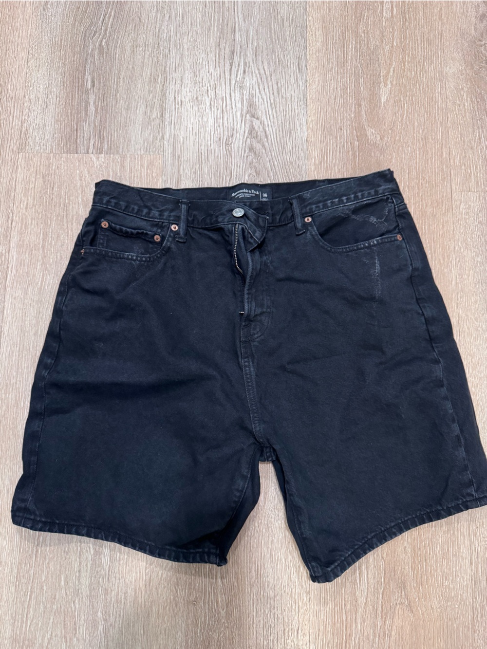 Abercrombie & Fitch Black Men's Denim Shorts